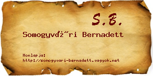 Somogyvári Bernadett névjegykártya